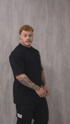 Camiseta Oversized Bordada King - Preta