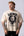 Camiseta Boxy Oversized Rosas - Bege